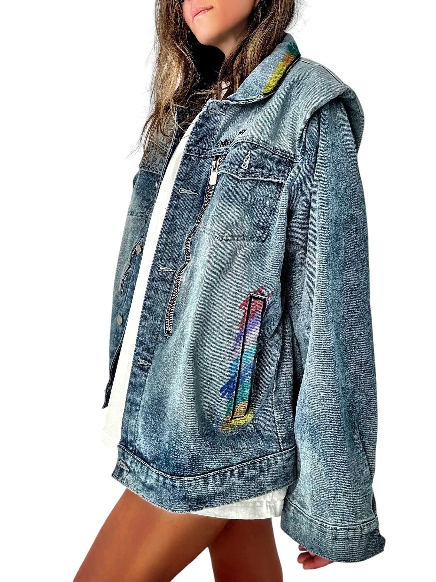 '2nd Ave' Personalized Denim Jacket