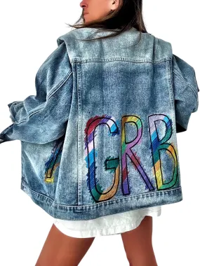 '2nd Ave' Personalized Denim Jacket