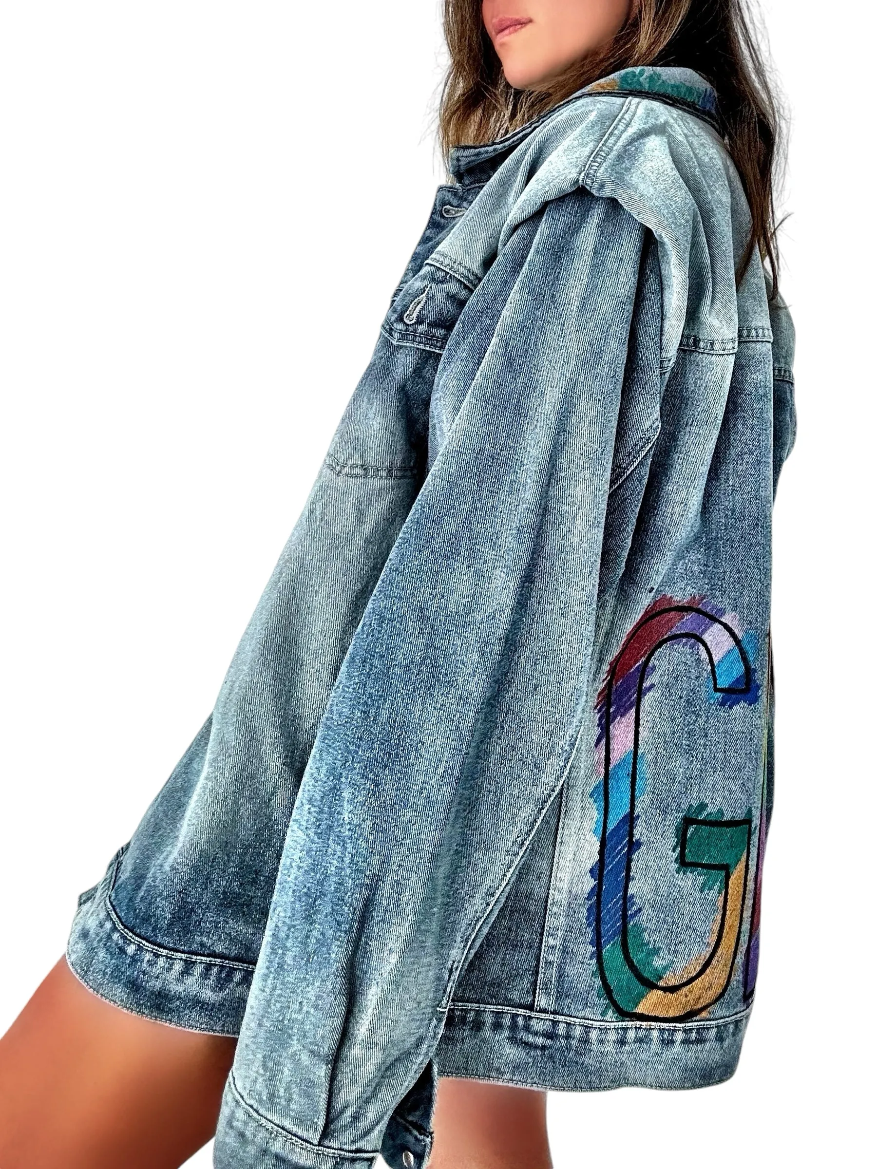 '2nd Ave' Personalized Denim Jacket