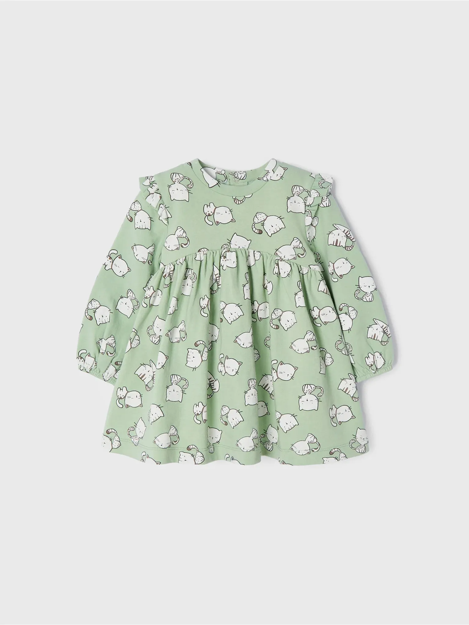 Baby Girls Cat Patterned Dress | Mayoral