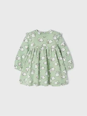 Baby Girls Cat Patterned Dress | Mayoral