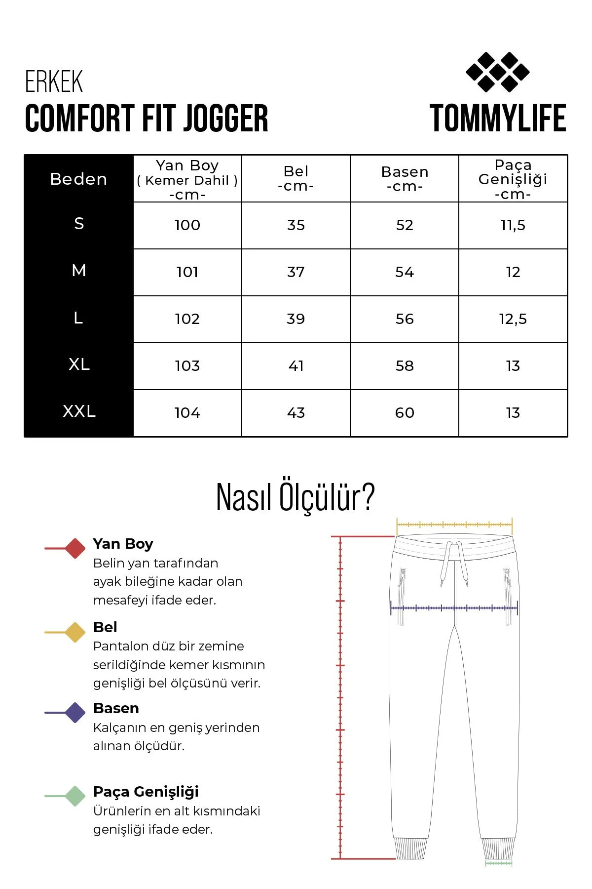 bağcikli şerit detayli rahat kalip erkek eşofman alt - 82106