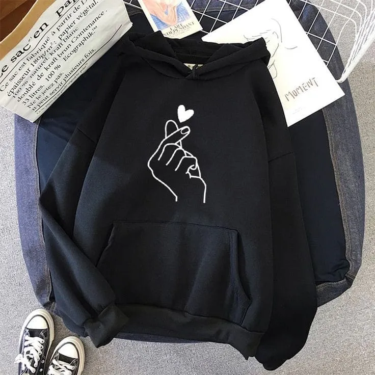 BLACK LOVE CHARM HOODIE