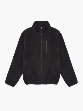 Borg Funnel Neck Zip Up Jacket