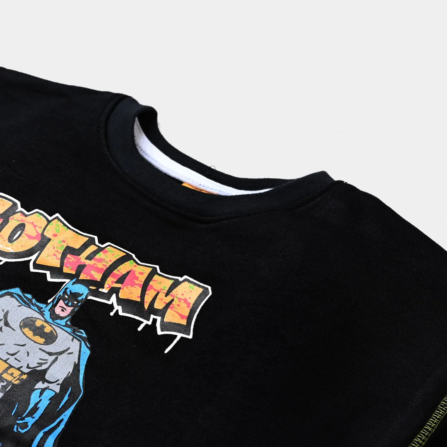 Boys Fleece Sweatshirt Gotham-BLACK