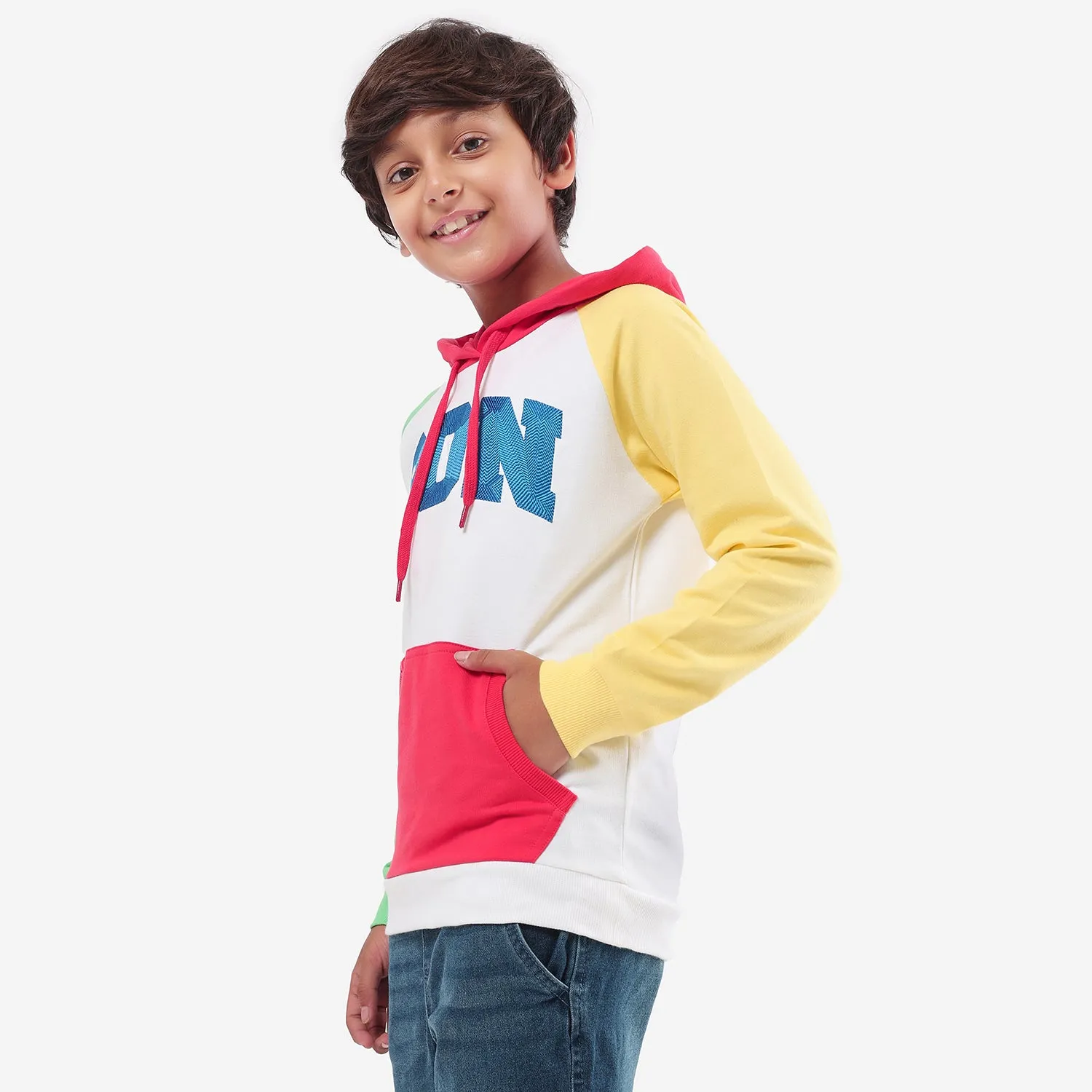 Boys Multi Color Embroidery Hoodies