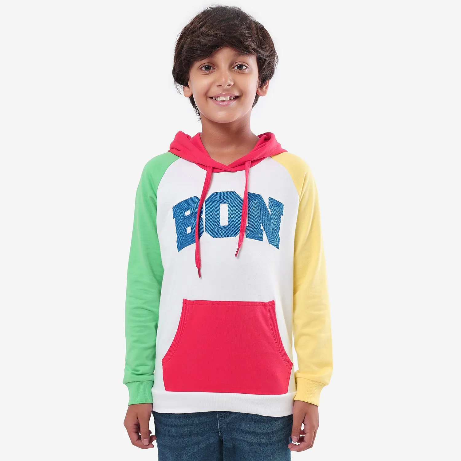 Boys Multi Color Embroidery Hoodies