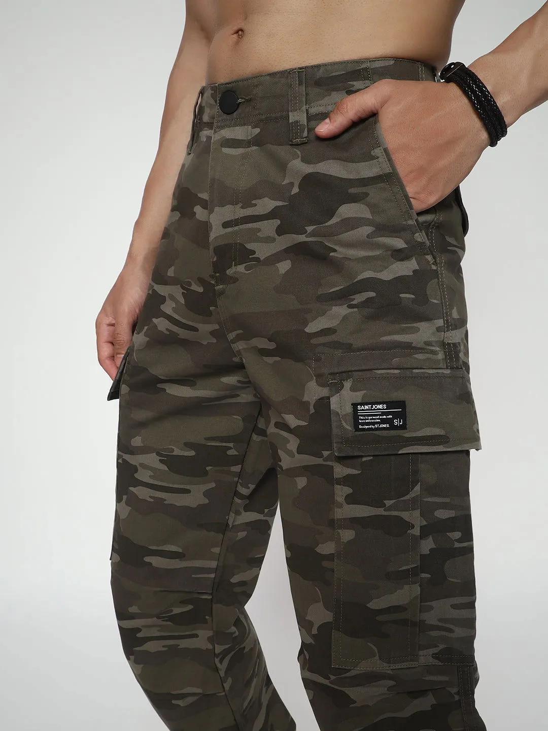 CAMOUFLAGE STRAIGHT FIT CARGO(LOOK TWO)