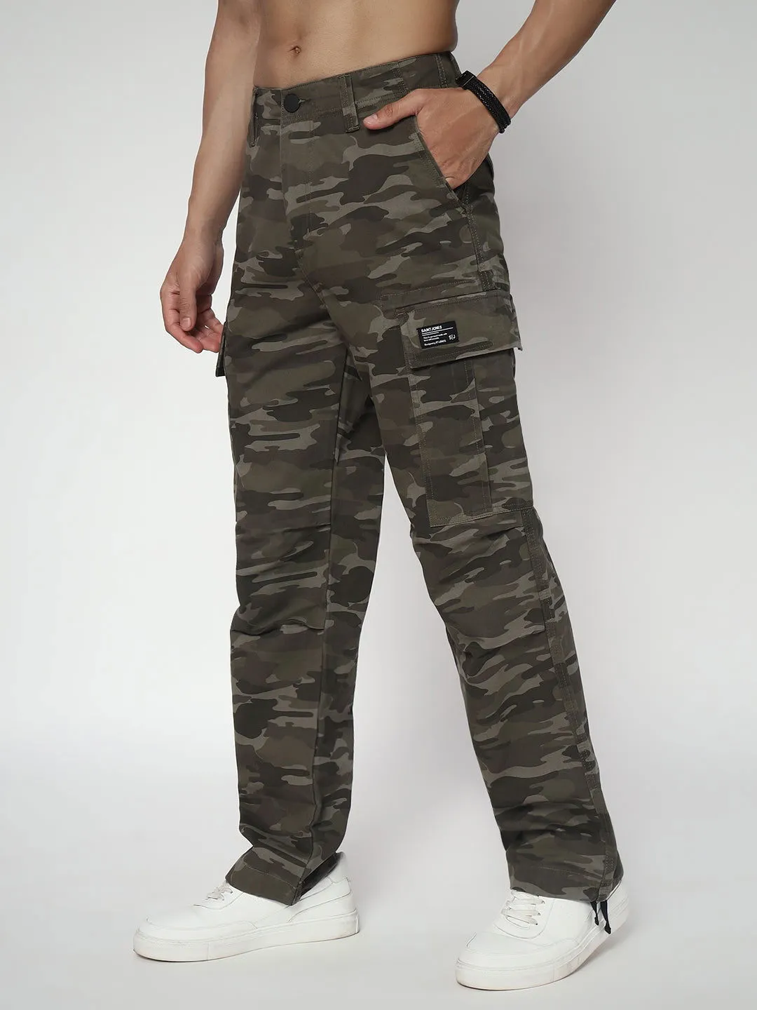 CAMOUFLAGE STRAIGHT FIT CARGO(LOOK TWO)