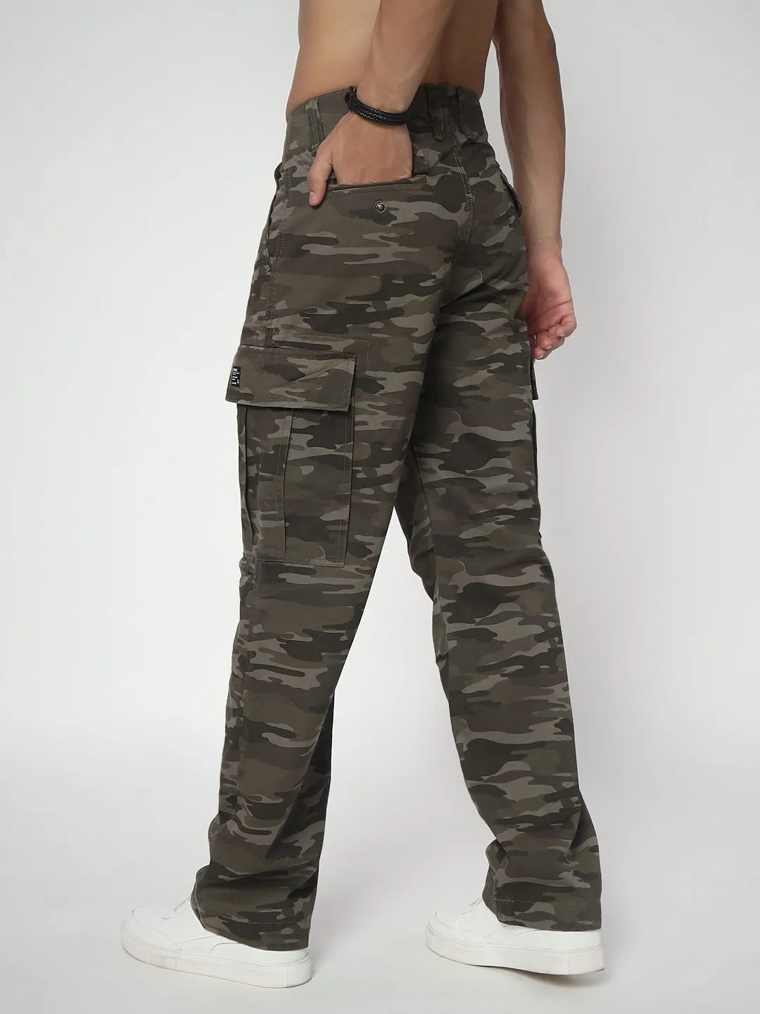 CAMOUFLAGE STRAIGHT FIT CARGO(LOOK TWO)