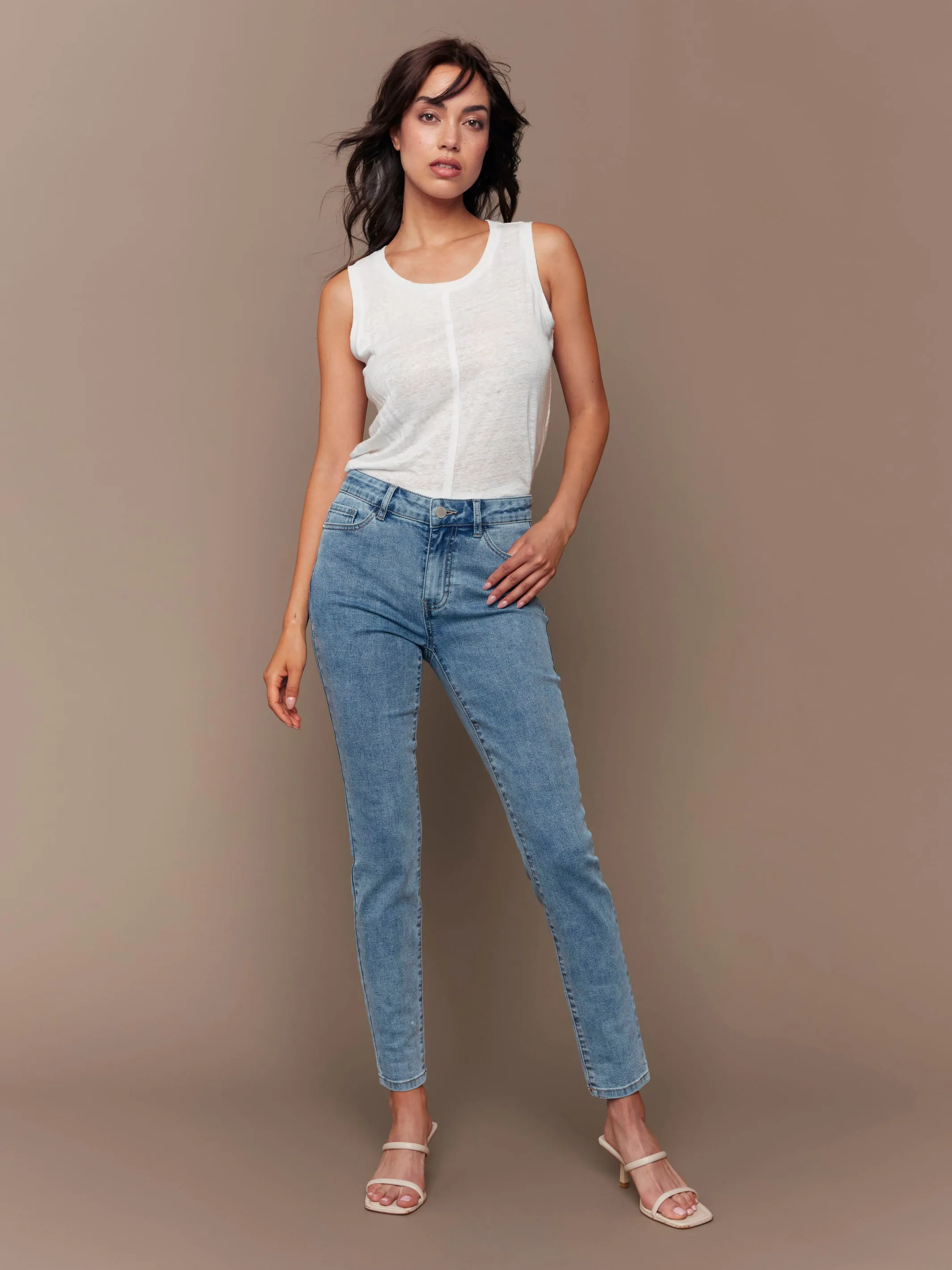 Carine Skinny Jeans - Light Blue