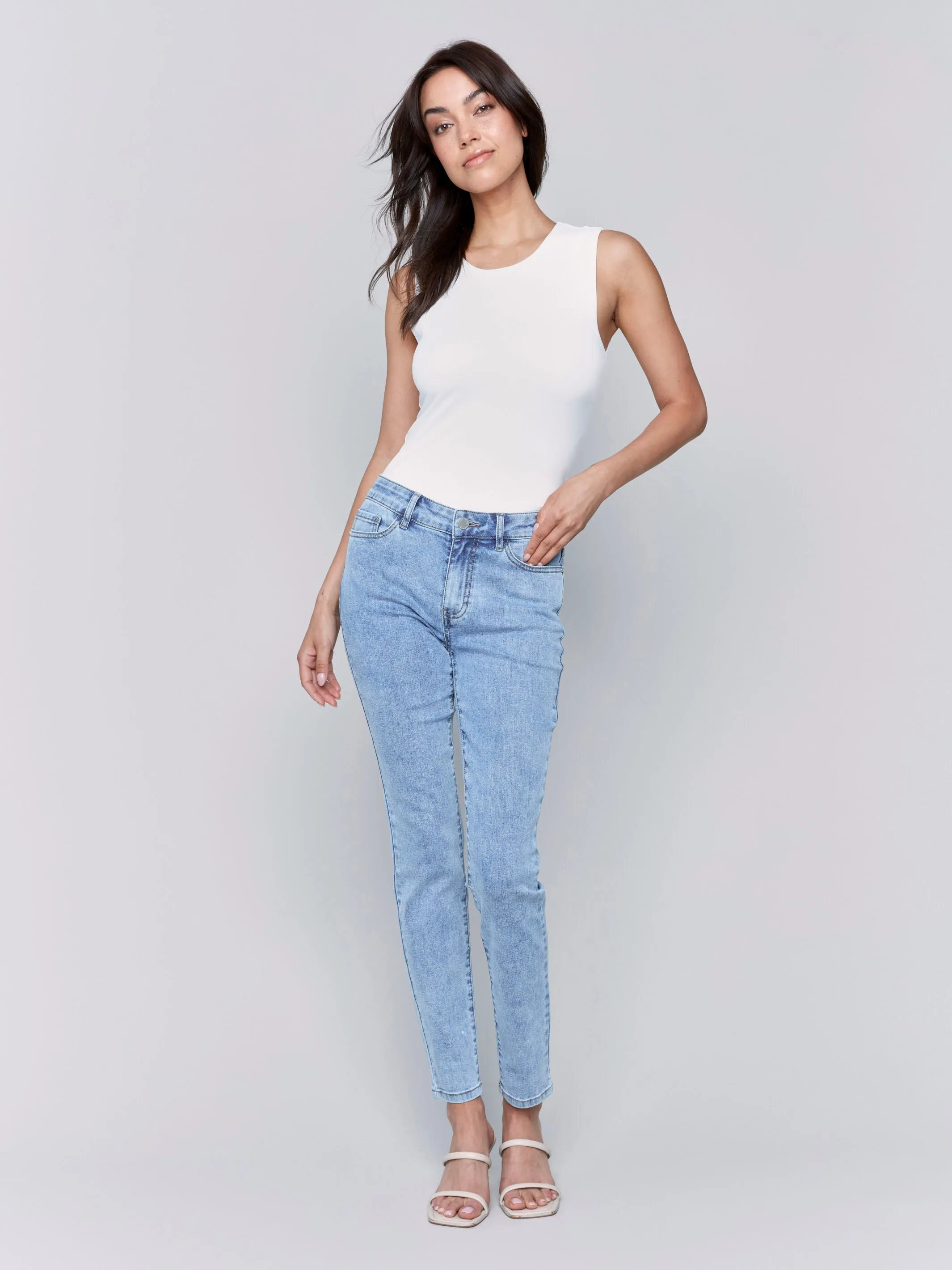 Carine Skinny Jeans - Light Blue