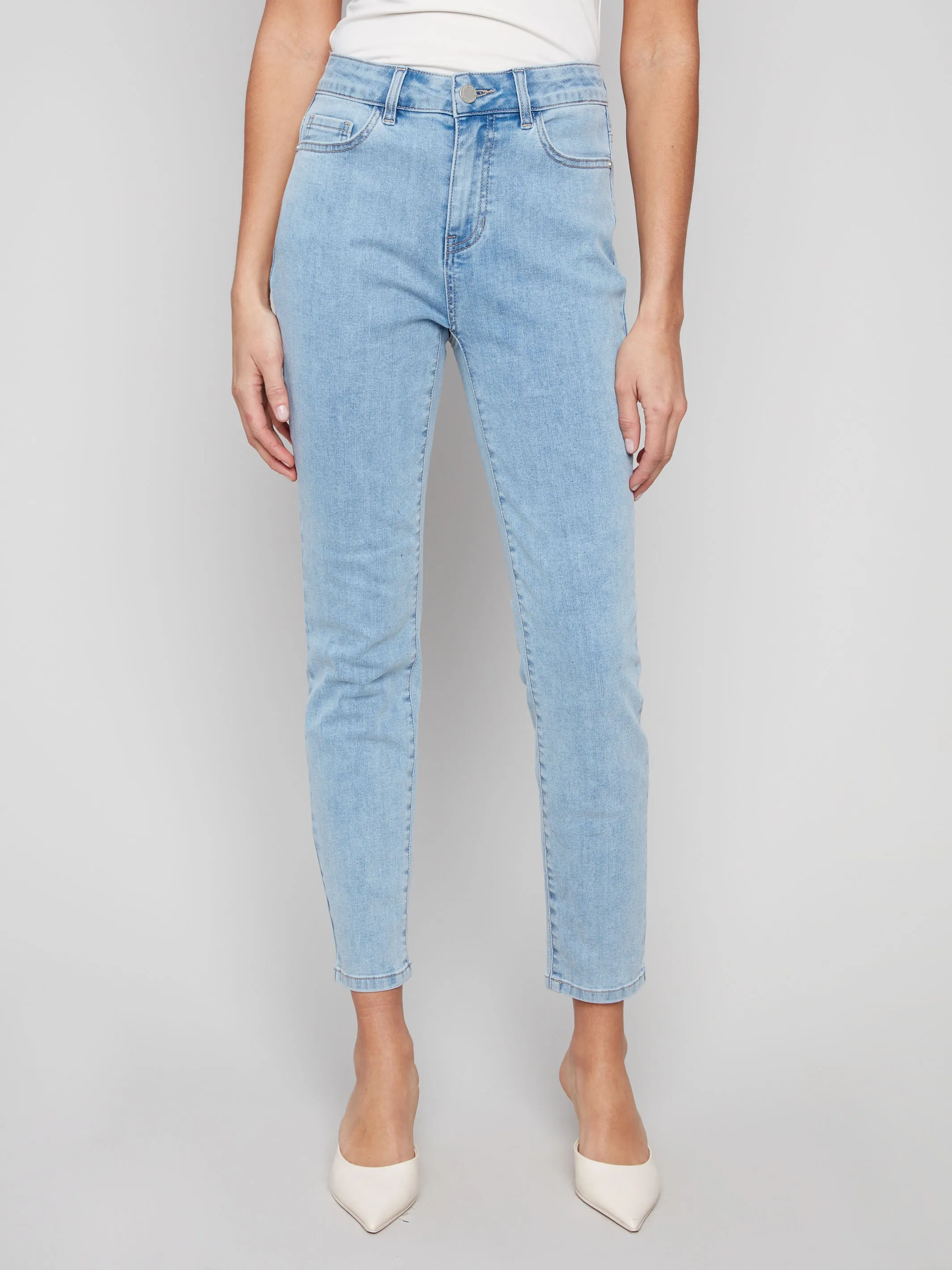 Claudia Slim Leg Jeans - Light Blue