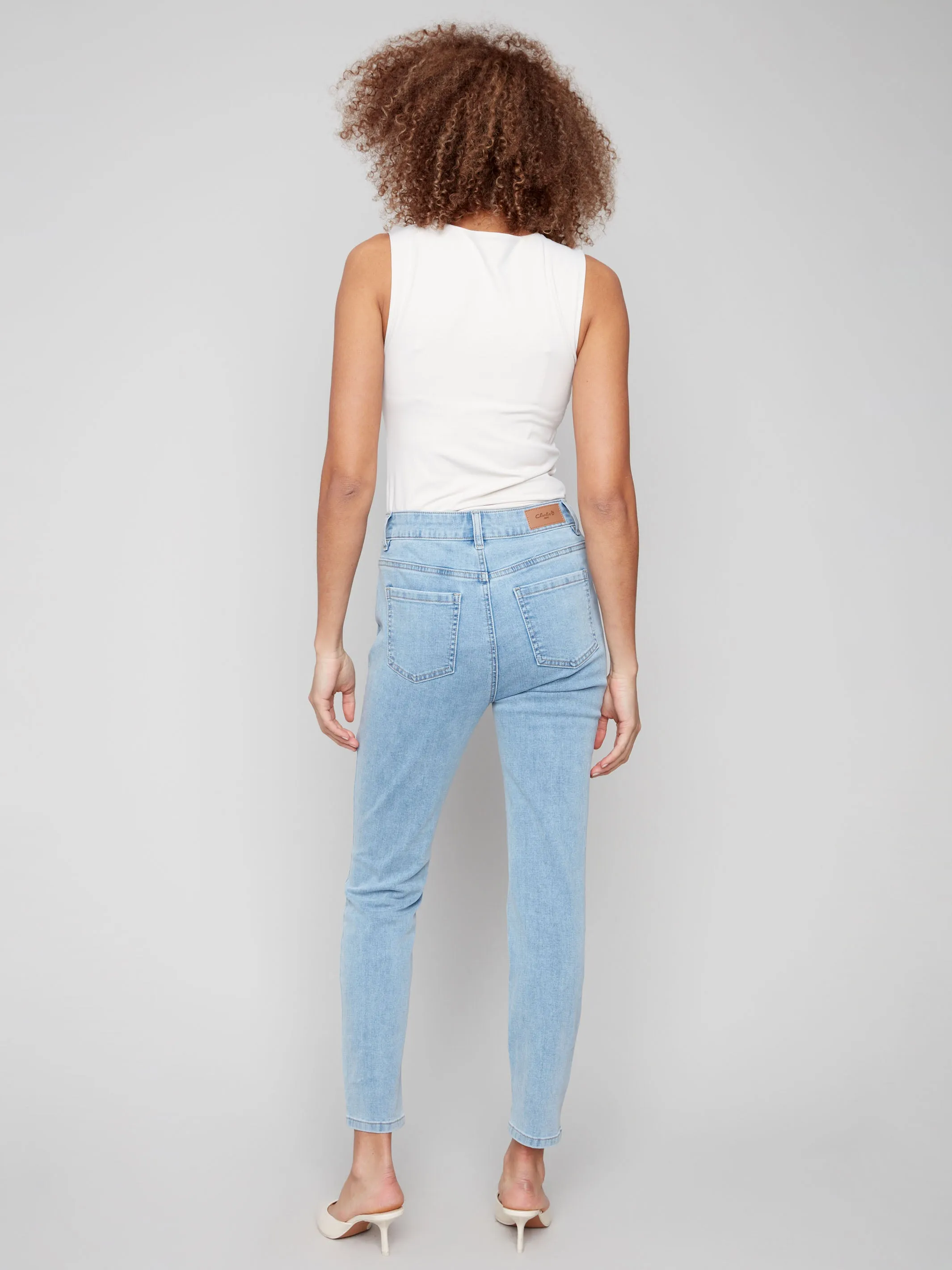 Claudia Slim Leg Jeans - Light Blue