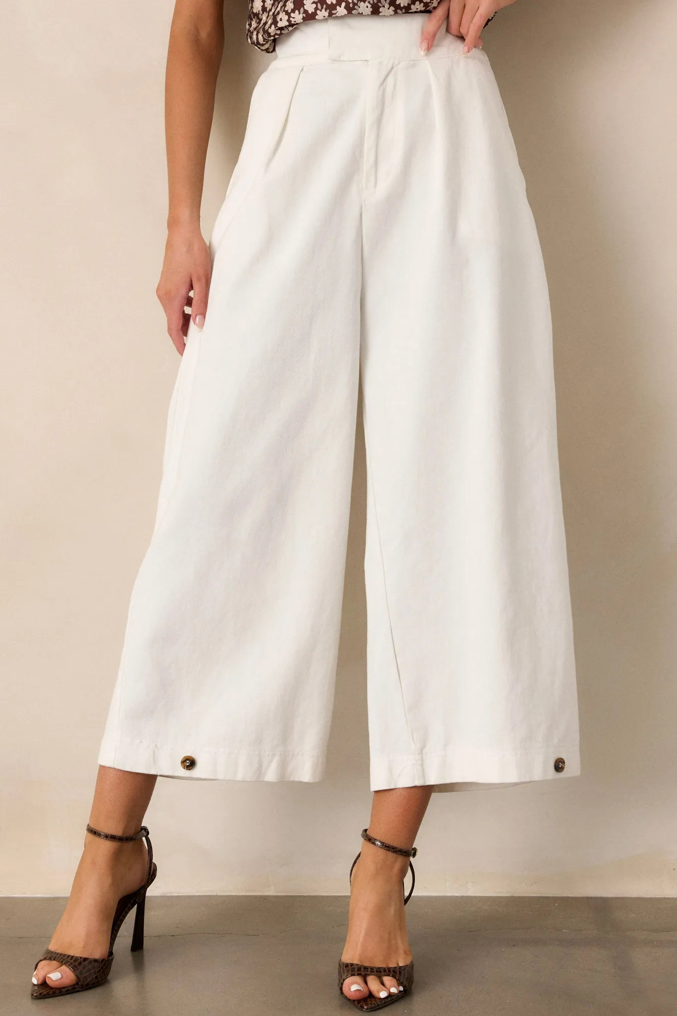 Coastal Comfort 100% Cotton Ivory Pants