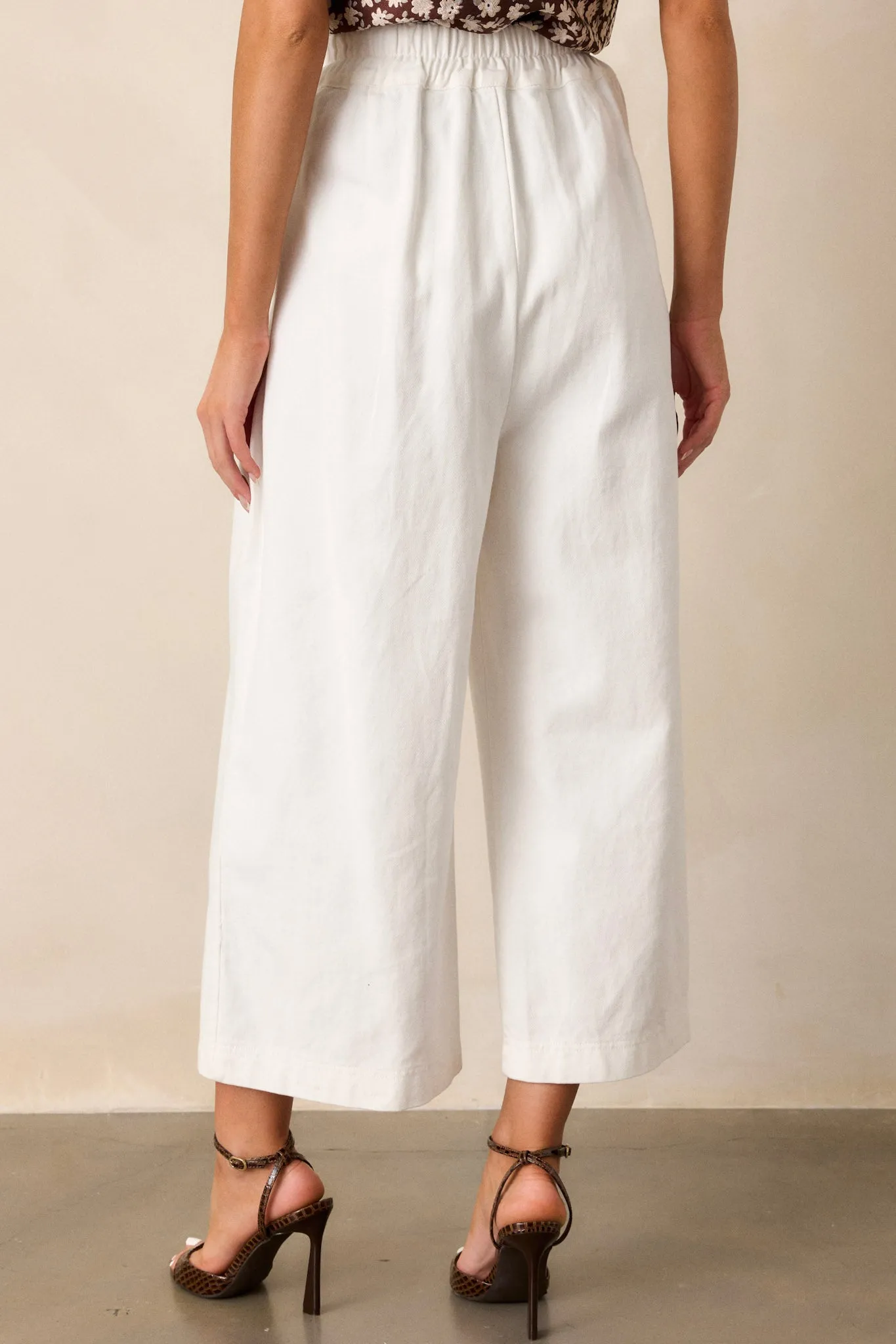 Coastal Comfort 100% Cotton Ivory Pants