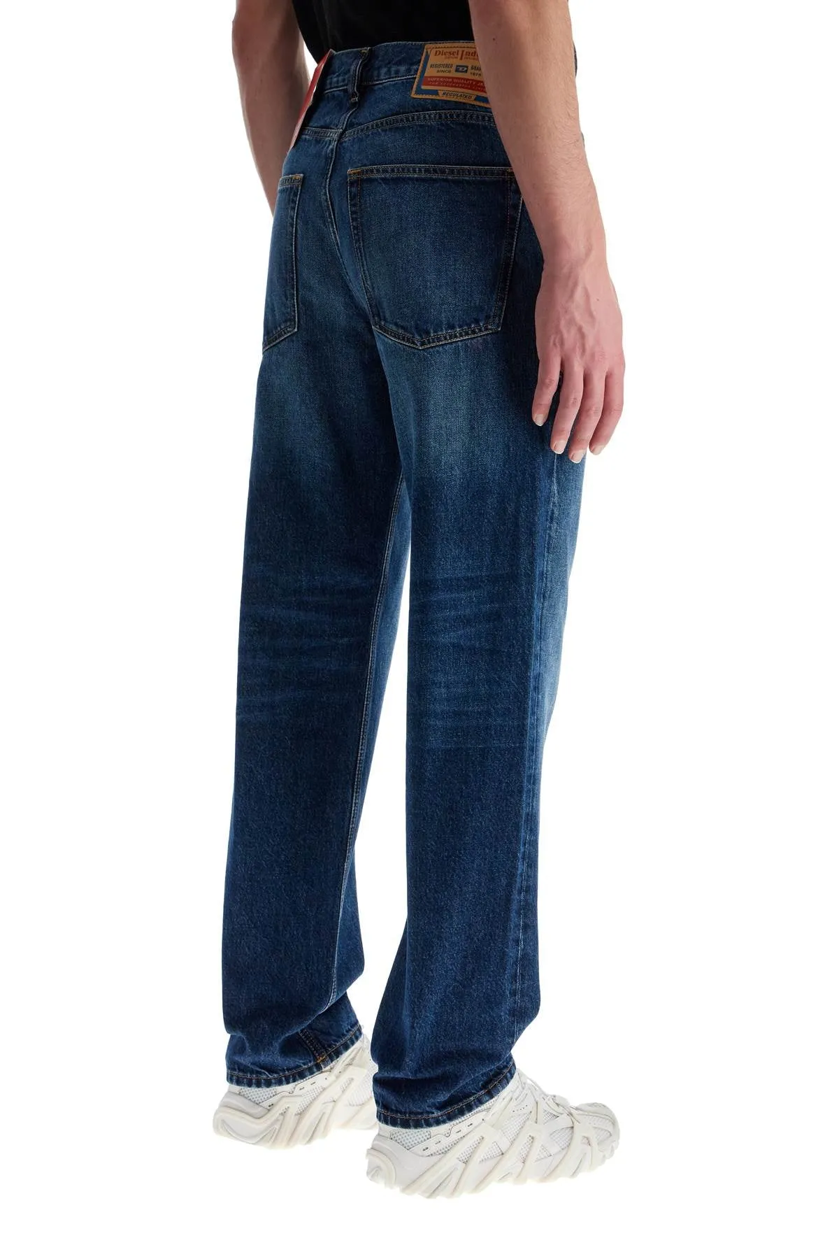 Contrast-Stitch Denim Jeans