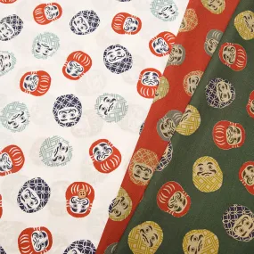 Cotton Scare Printed Fabric - Daruma