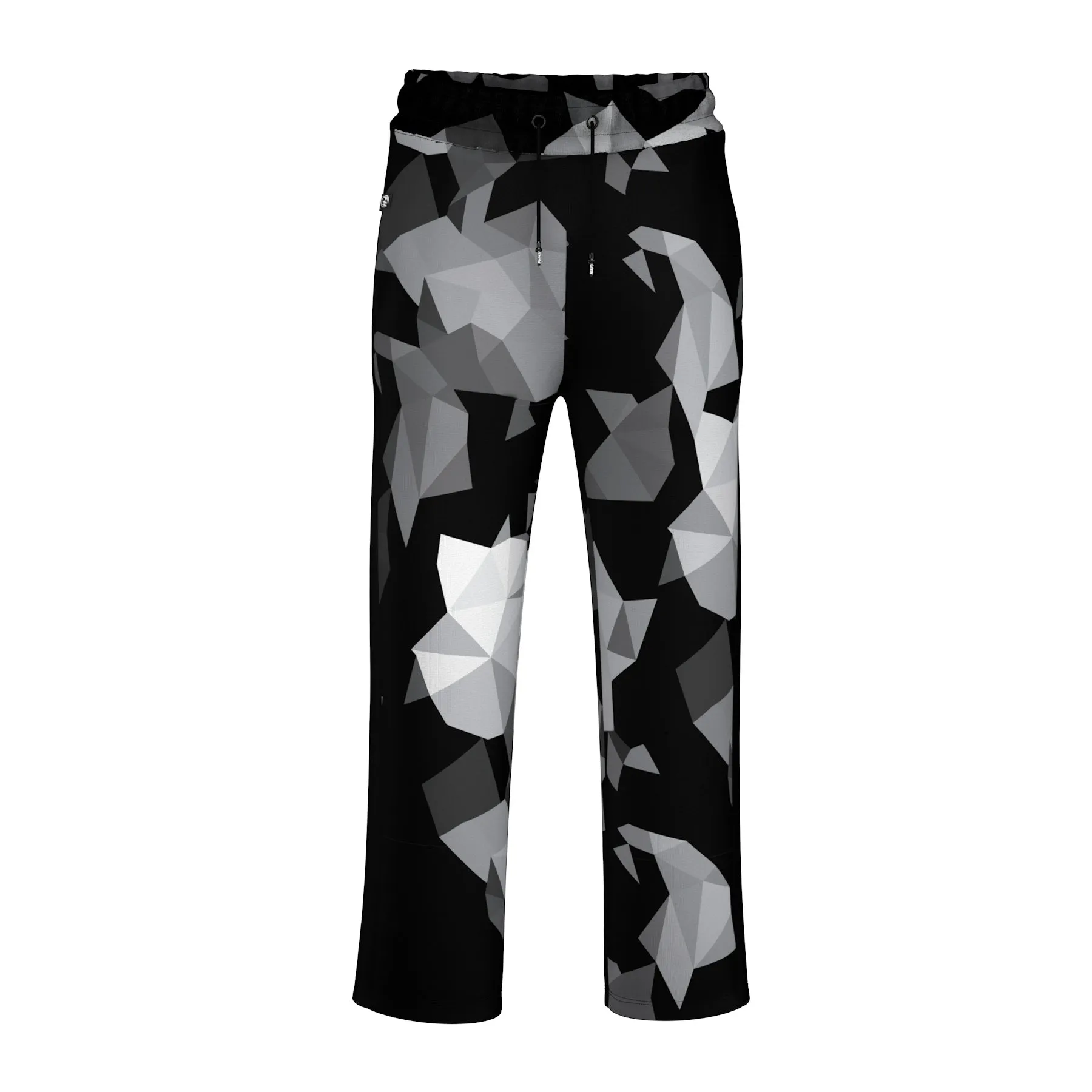 Cubes Black Track Pants