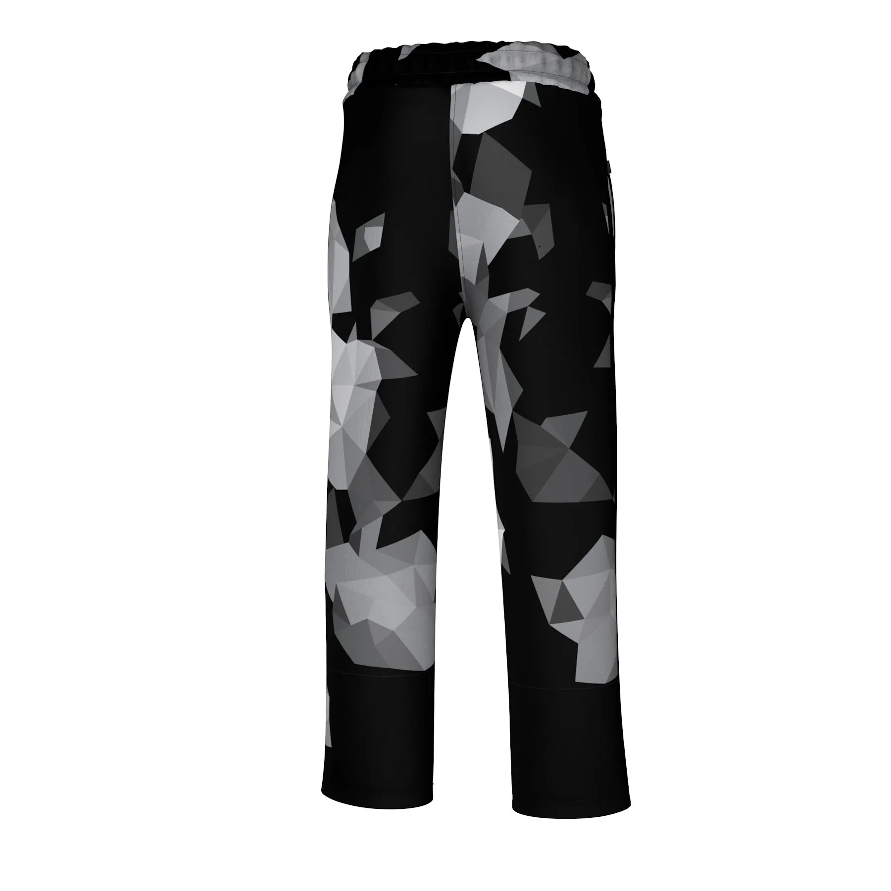 Cubes Black Track Pants