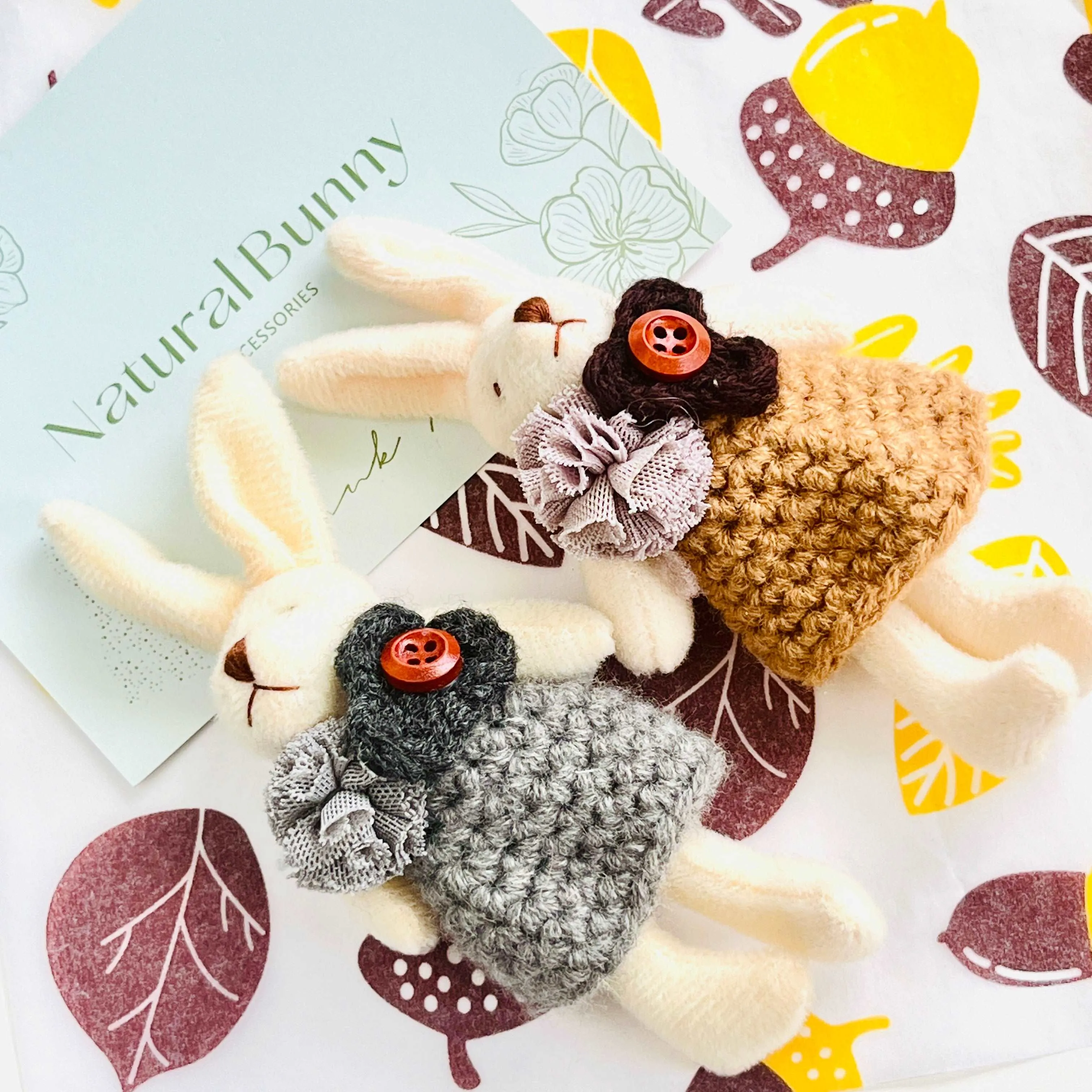 Cute Rabbit Wool Brooch Pin