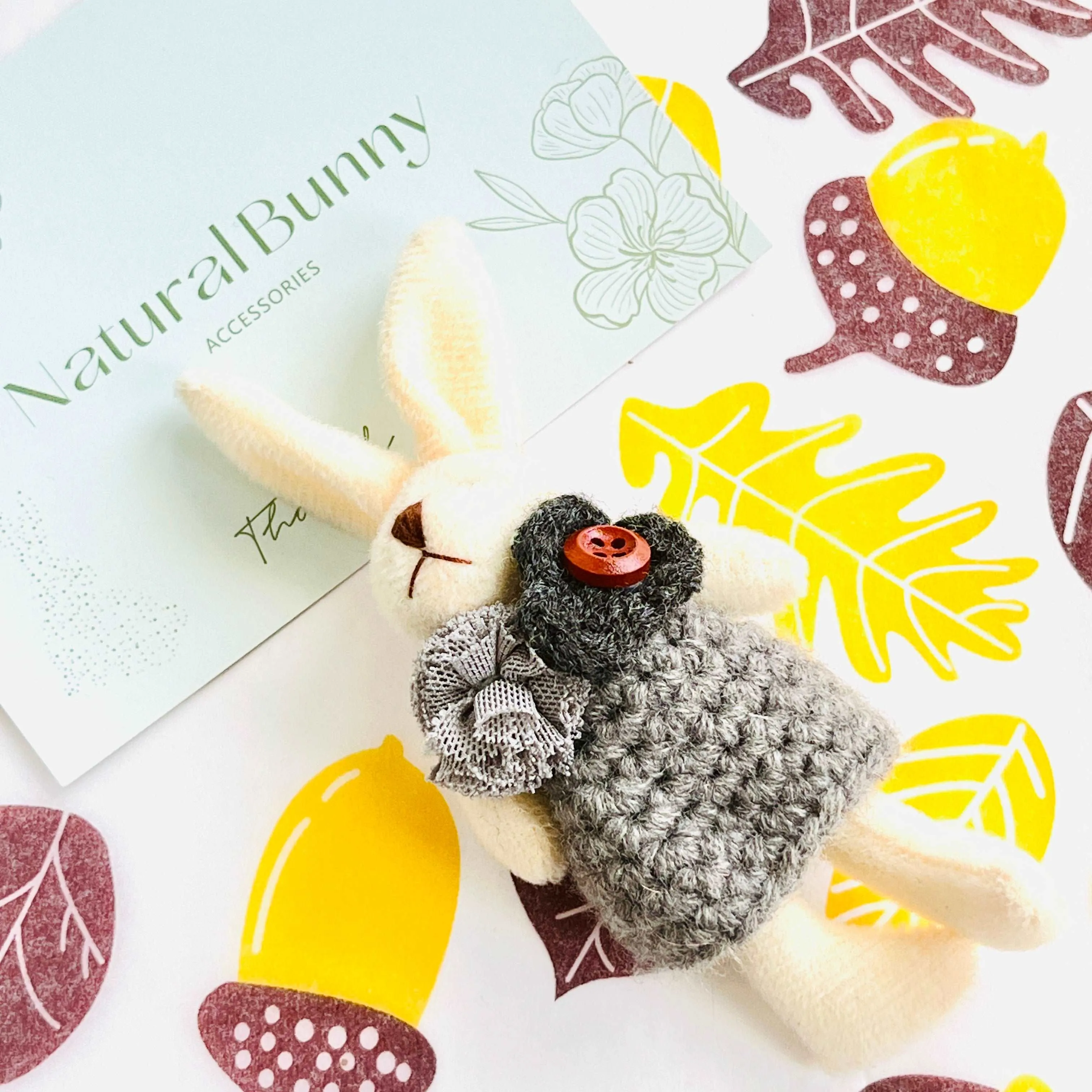 Cute Rabbit Wool Brooch Pin