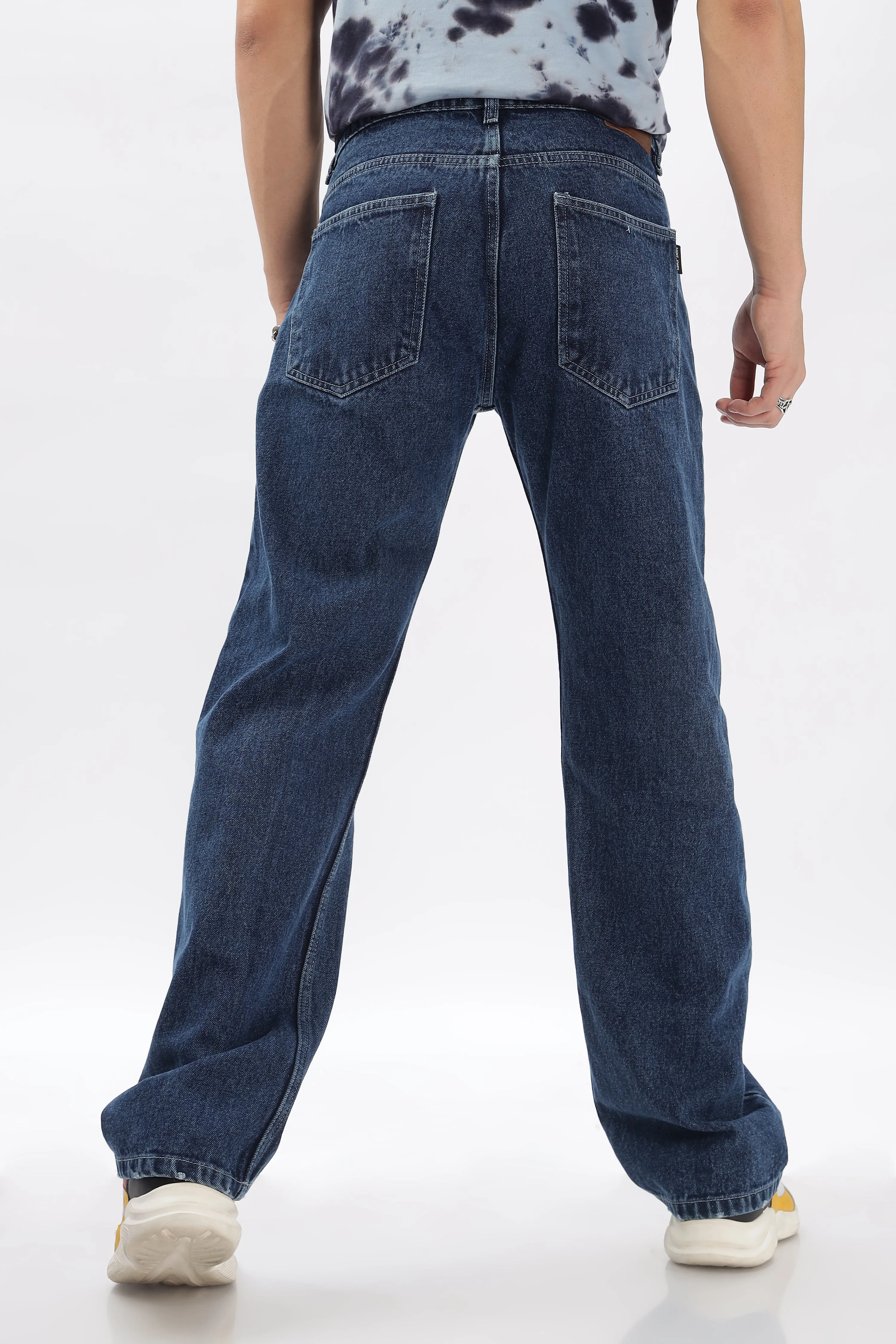 DEEP BLUE LOOSE JEANS