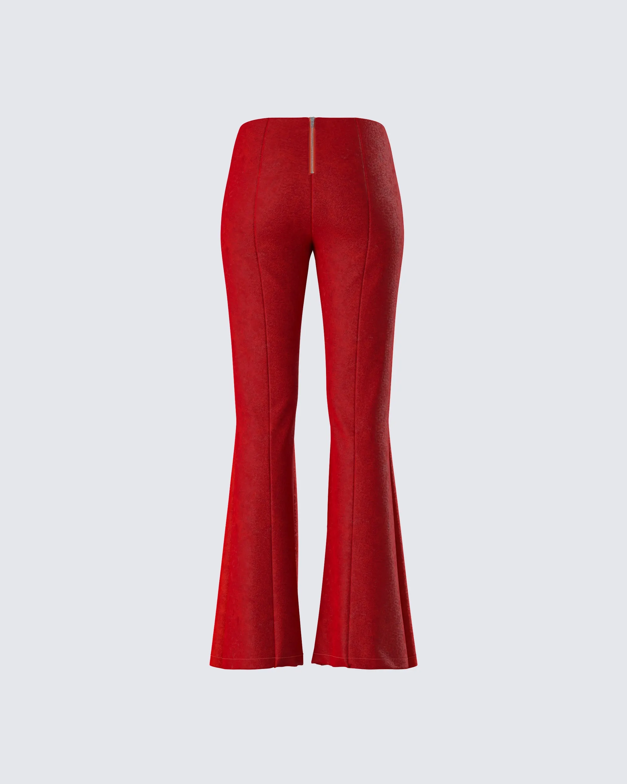 Emi Two Tone Orange Faux Suede Pant