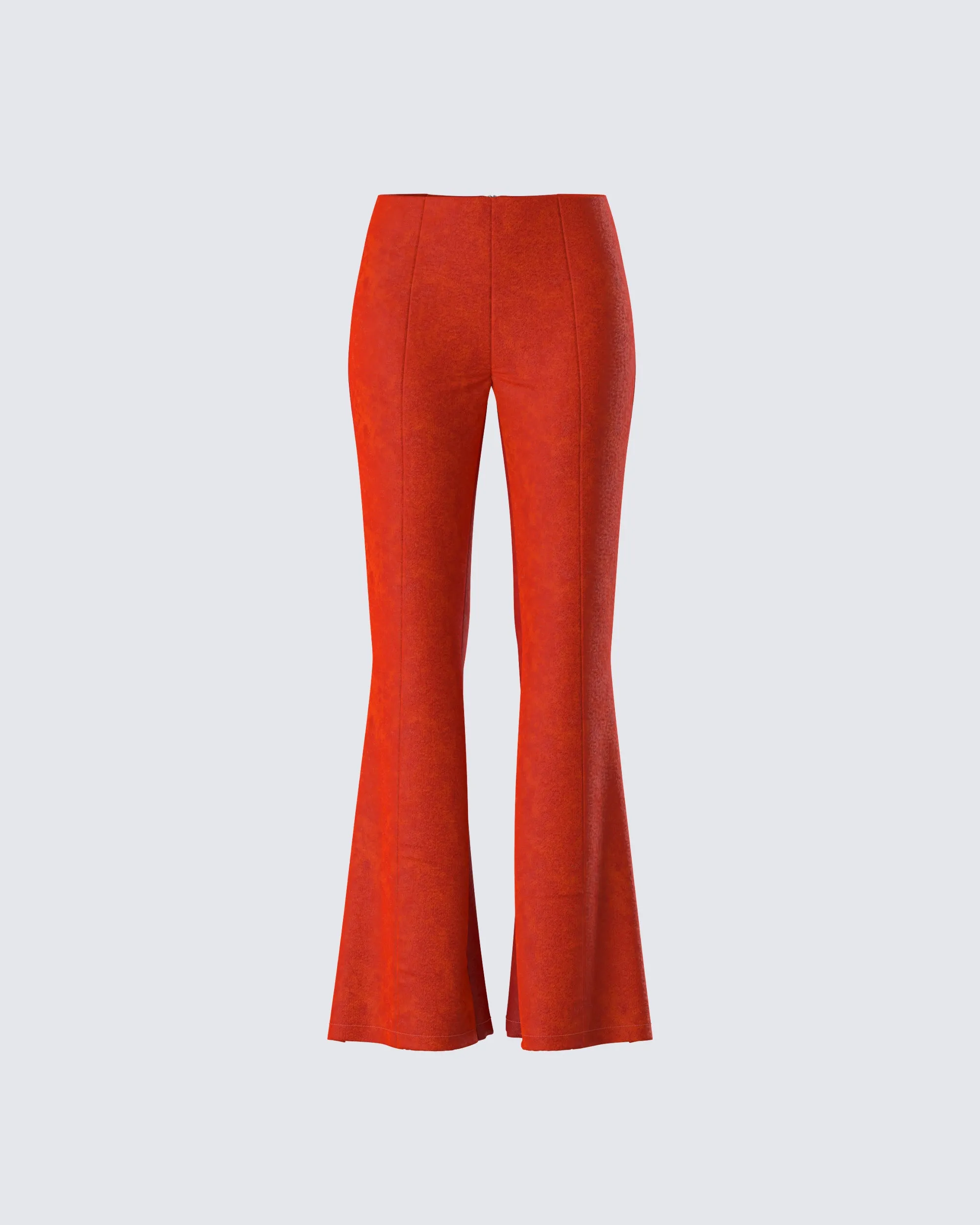 Emi Two Tone Orange Faux Suede Pant