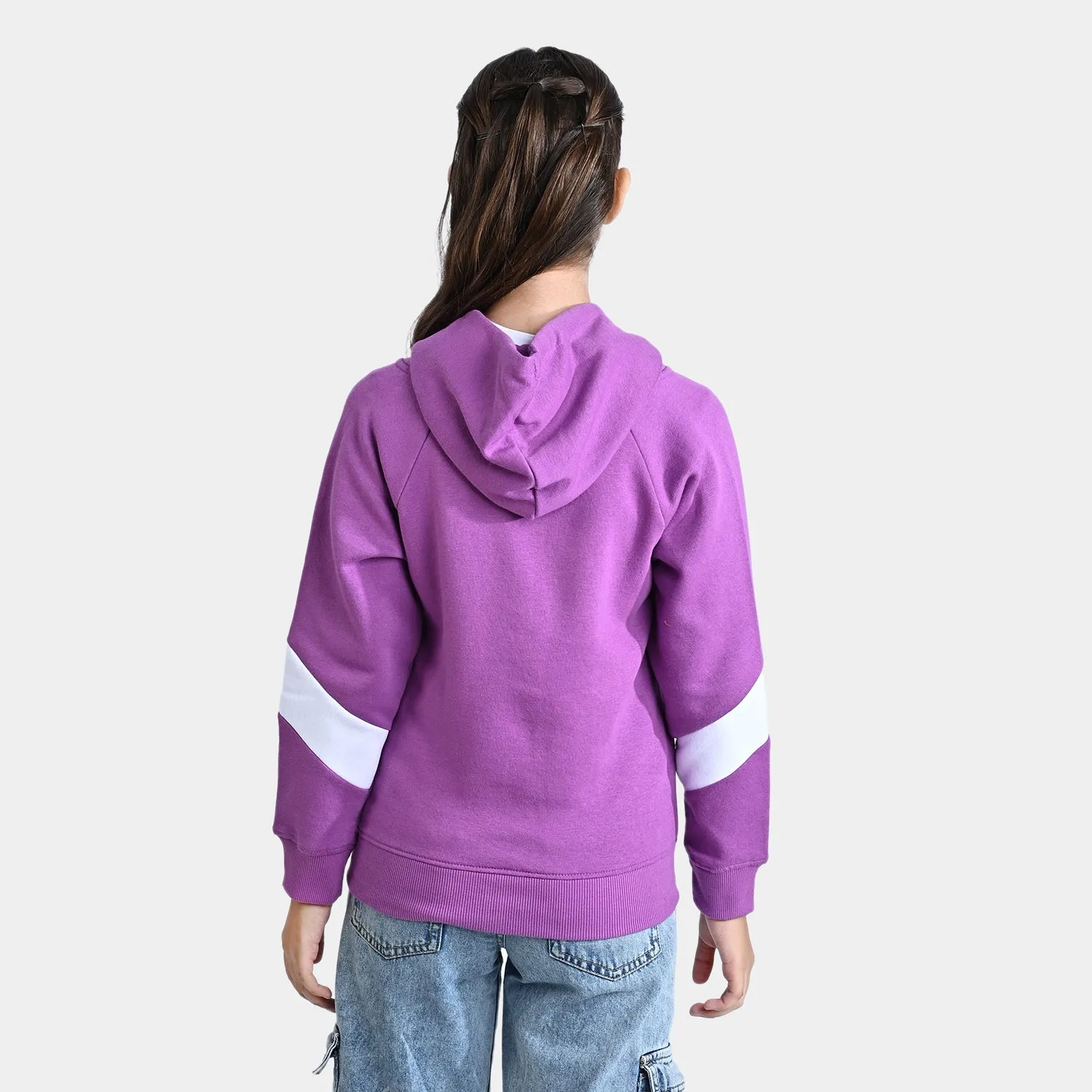 Girls Fleece Knitted Jacket Be Kind