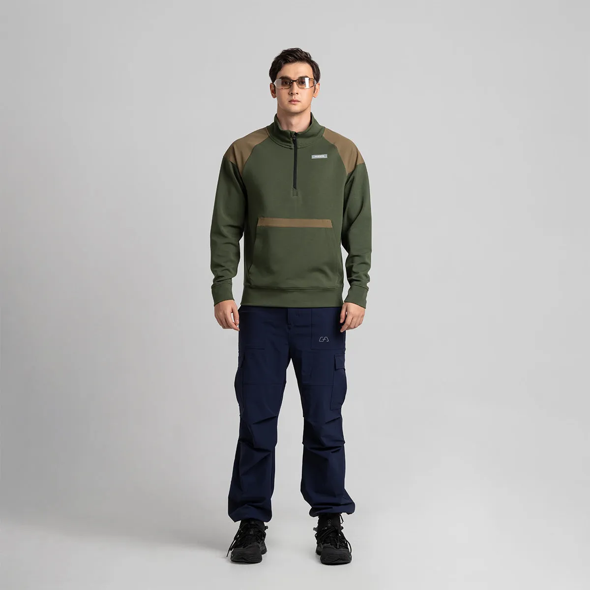 Half zip Athleisure Trendy Hoodies for Men