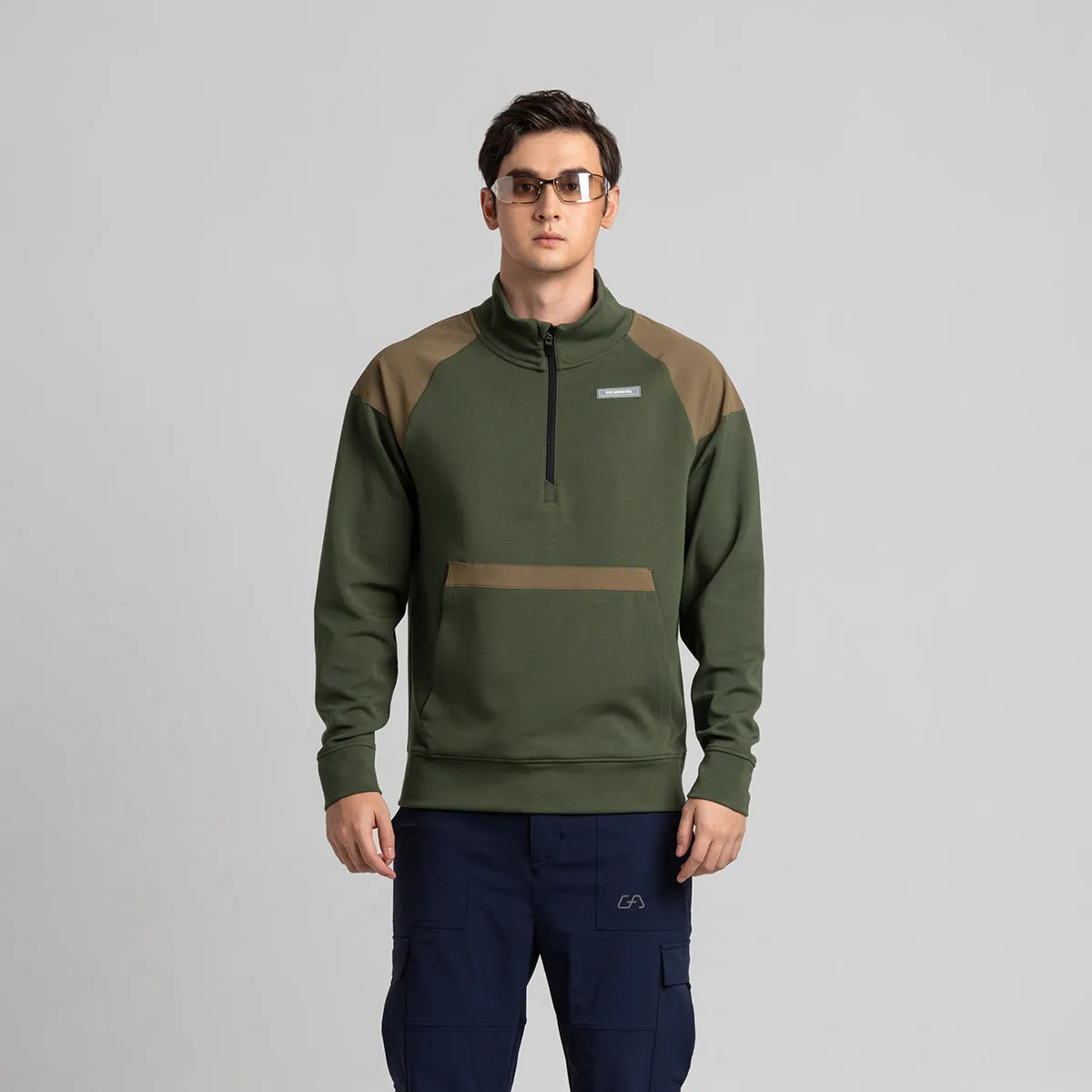 Half zip Athleisure Trendy Hoodies for Men