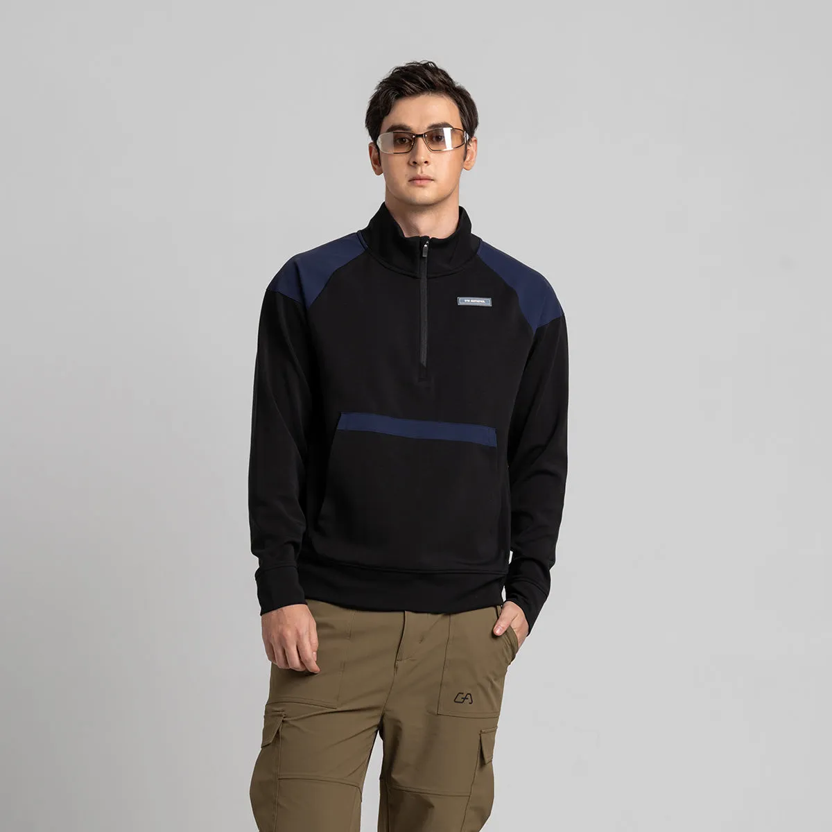 Half zip Athleisure Trendy Hoodies for Men