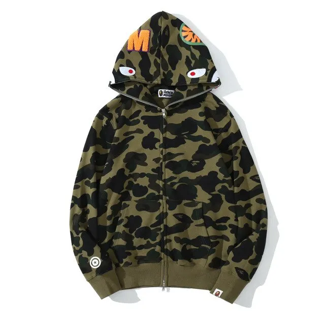 Hoodie Shark Camo Full Zip