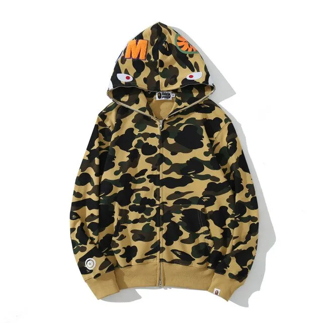 Hoodie Shark Camo Full Zip