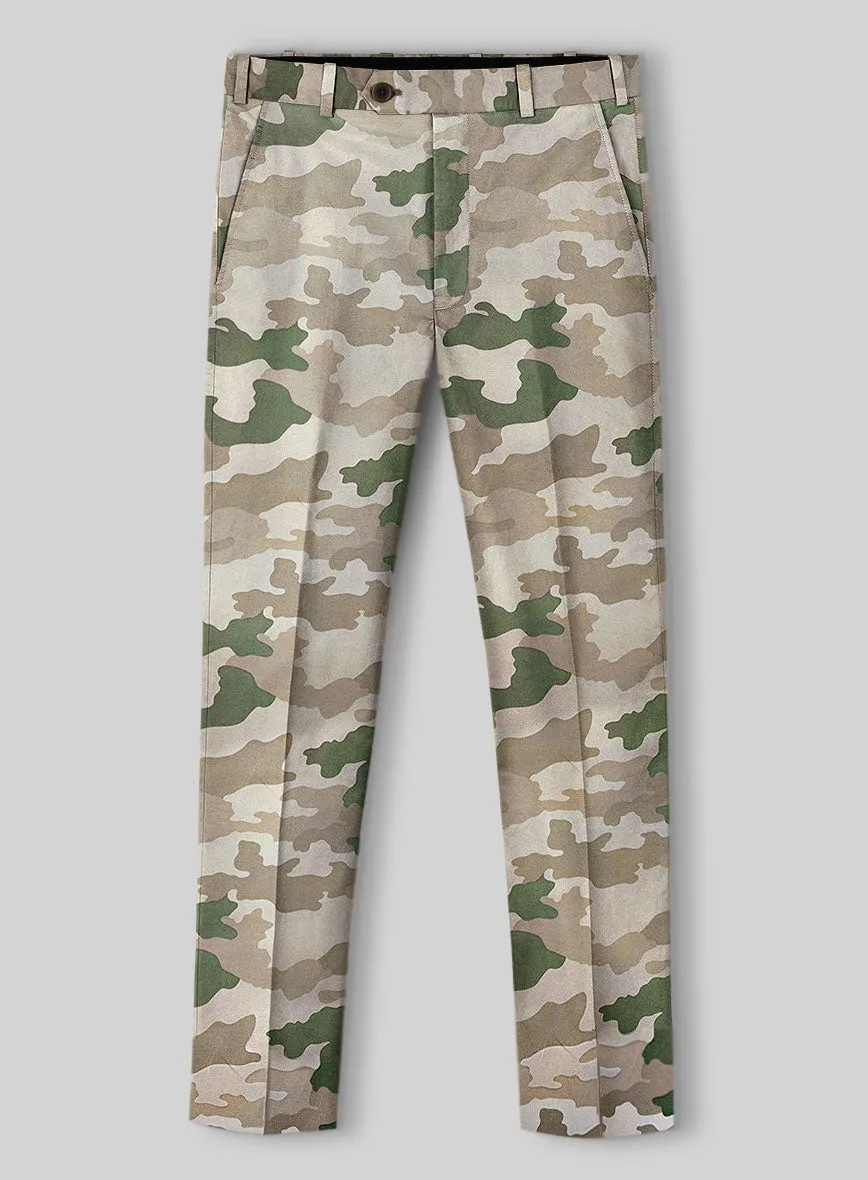 Italian Cotton Santoro Camo Pants