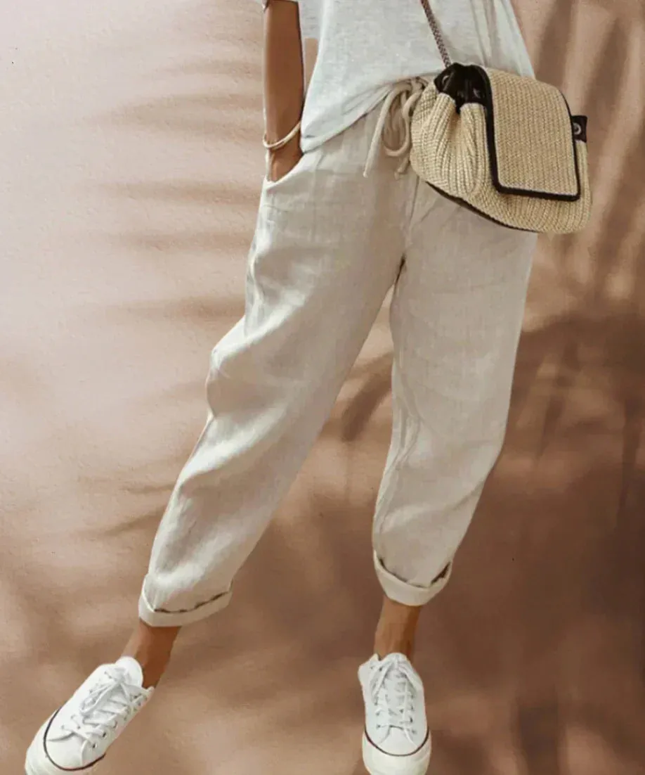 Ivyshape | Casual And Stylish Linen Pants