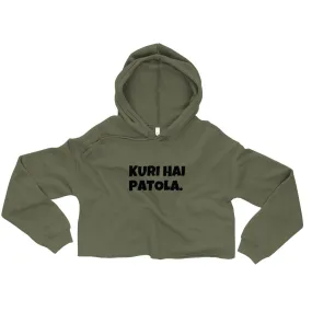 KURI HAI PATOLA Crop Hoodie