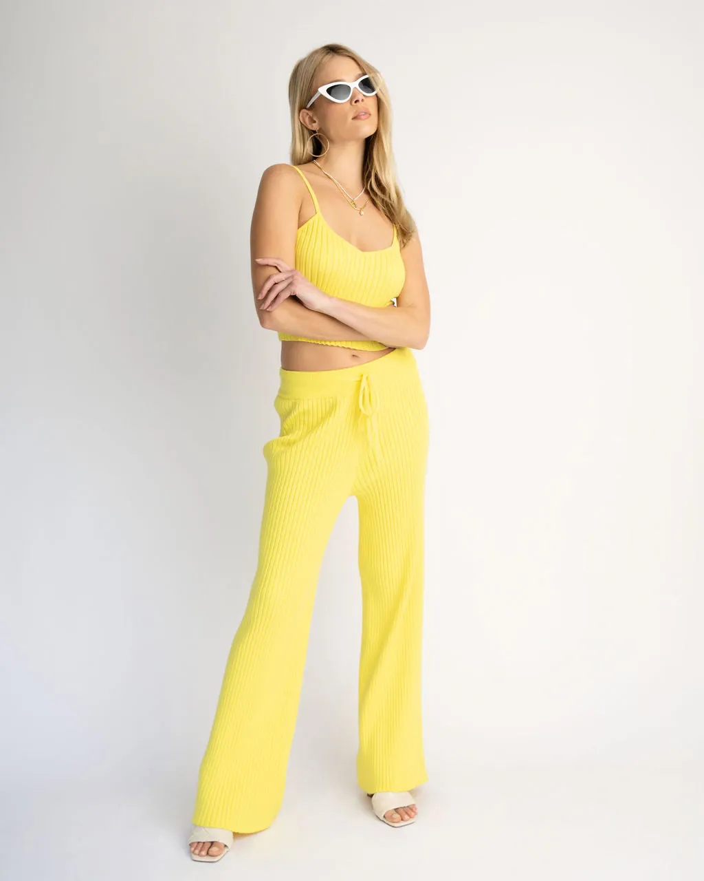 Laid Back Luxe Ribbed Drawstring Pants