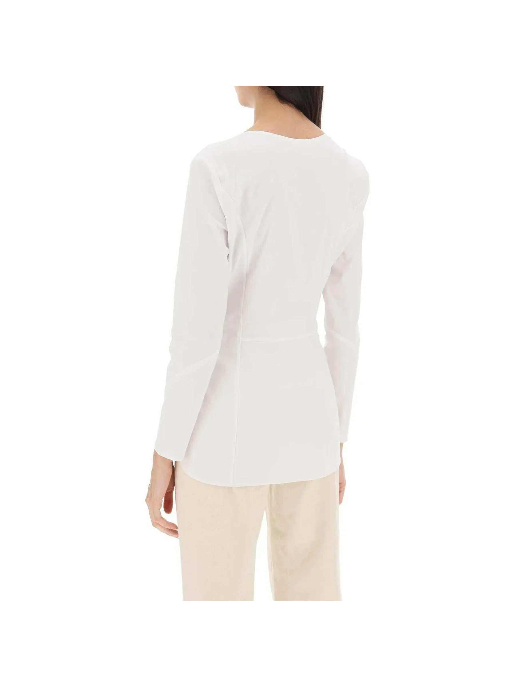 Leiya Poplin Long-Sleeve Top