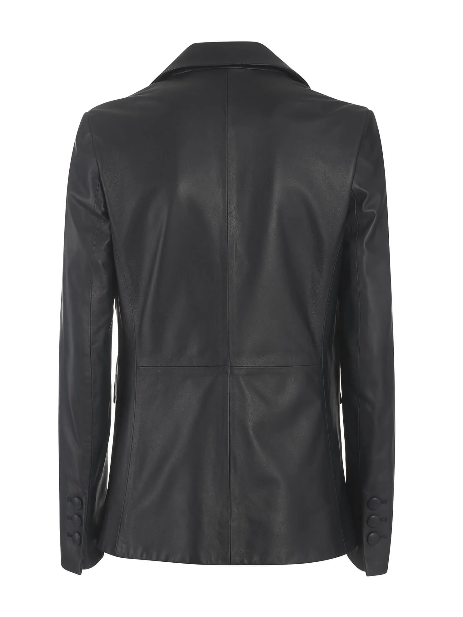 Margot Italian Lambskin Leather Blazer Jacket