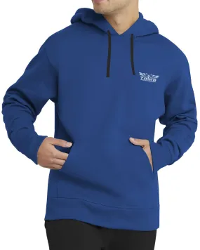 Men Winter Hoodie Royal Blue Plain Sweatshirt with Pockets