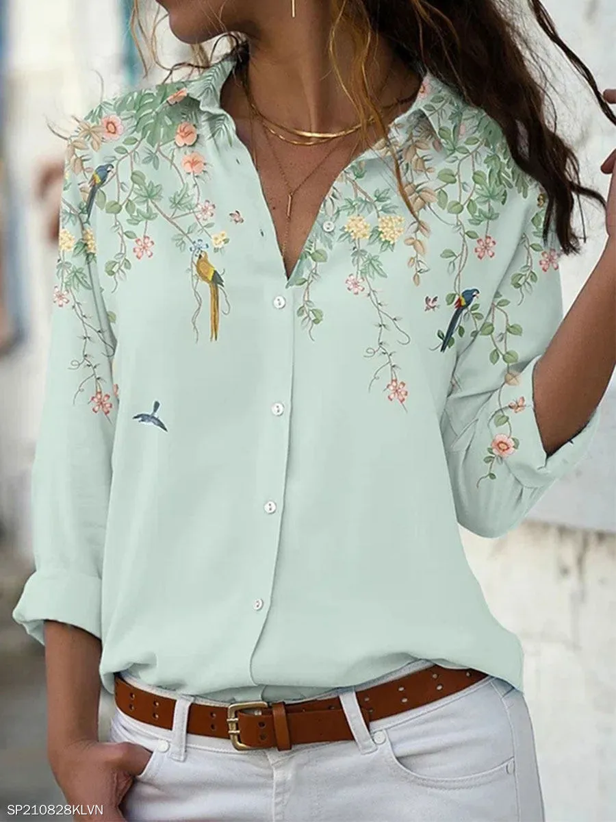 New Fashion women casual long-sleeved shirt