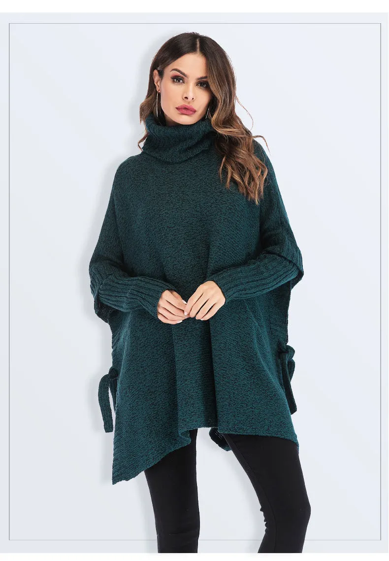 New Large Size Women's Turtleneck Sweater Loose Sweater Women's Knitwear