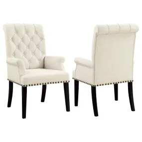 Parkins Cream Upholstered Dining Arm Chair