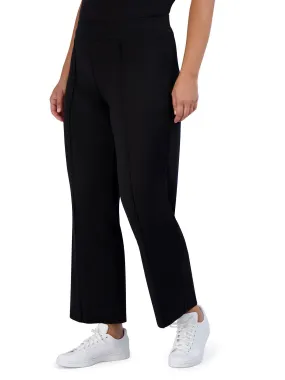 Plus Size Pintuck Pull-On Knit Pants