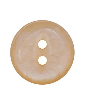 POLYESTER BUTTON ROUND SHAPE WITH SHINY SURFACE AND 2 HOLES - SIZE: 13MM - COLOR: BEIGE - ART.NO.: 247801