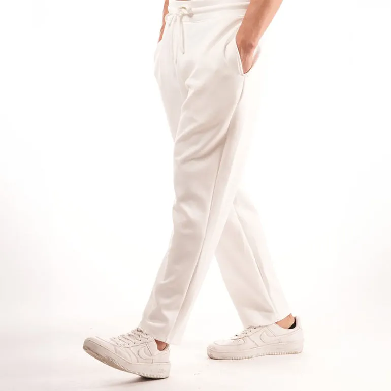 Premium Straight Pants For Men - Pearl White