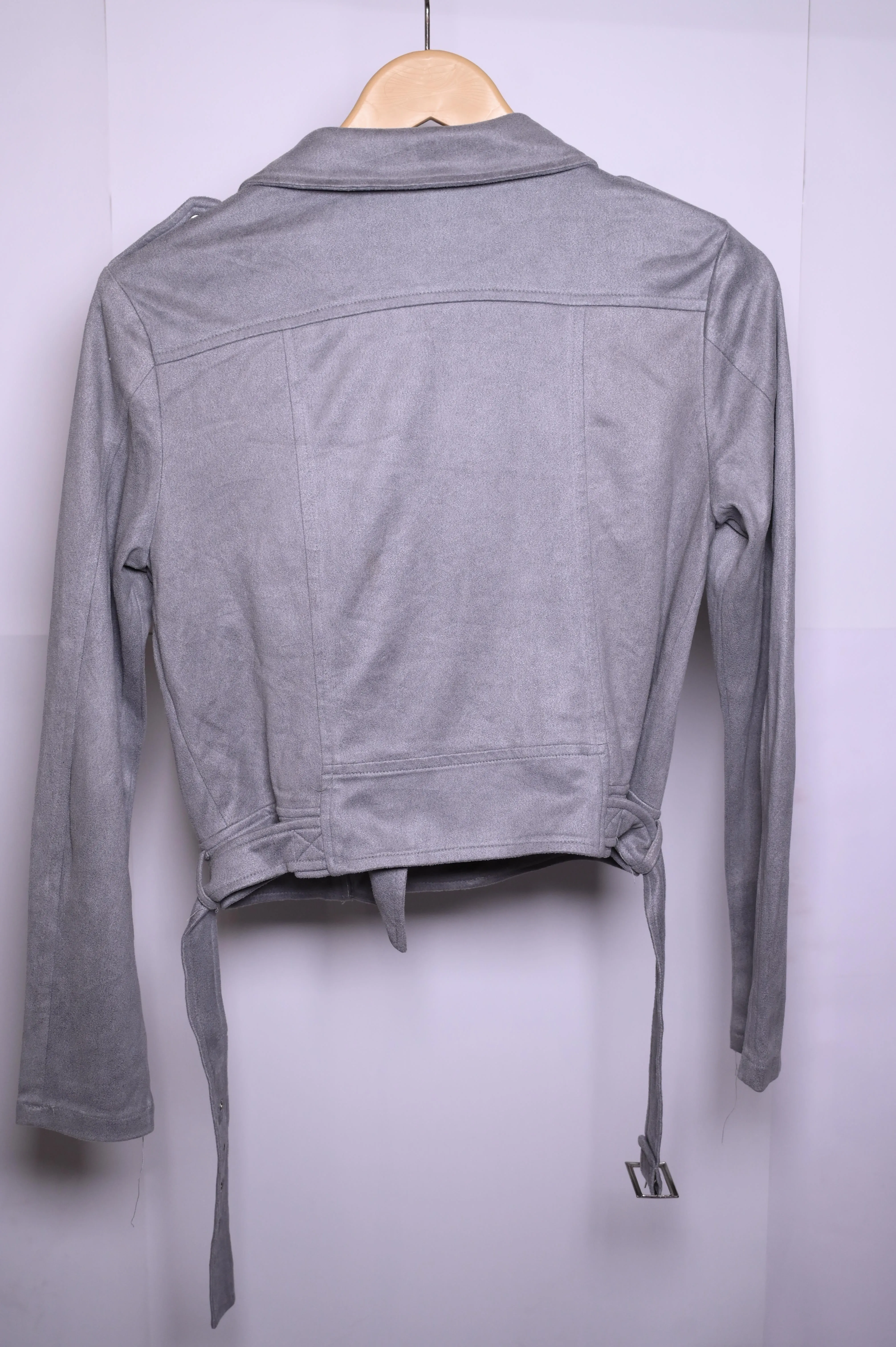 Pretty Little Thing Grey Zipper