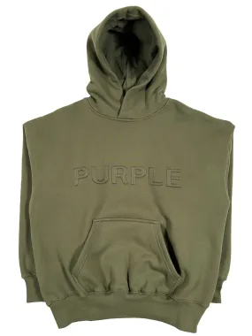 PURPLE BRAND HOODIE P401-HWMO HWT FLEECE PO HOOD GRN